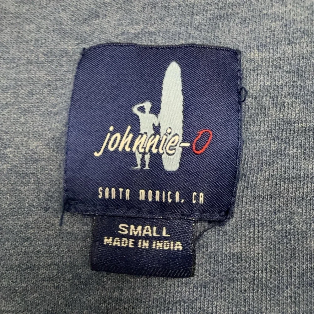 Johnnie-O Sweater Mens Small Gray 1/4 Zip Mock Neck U.S. Open 2020 Winged Foot